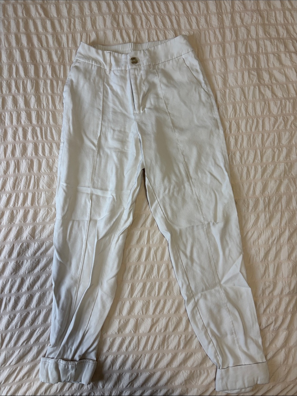 a new day light tan tapered dress pants